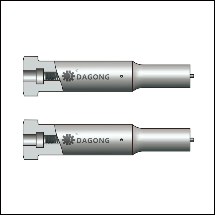 Center dowel ejector punches for thicker material