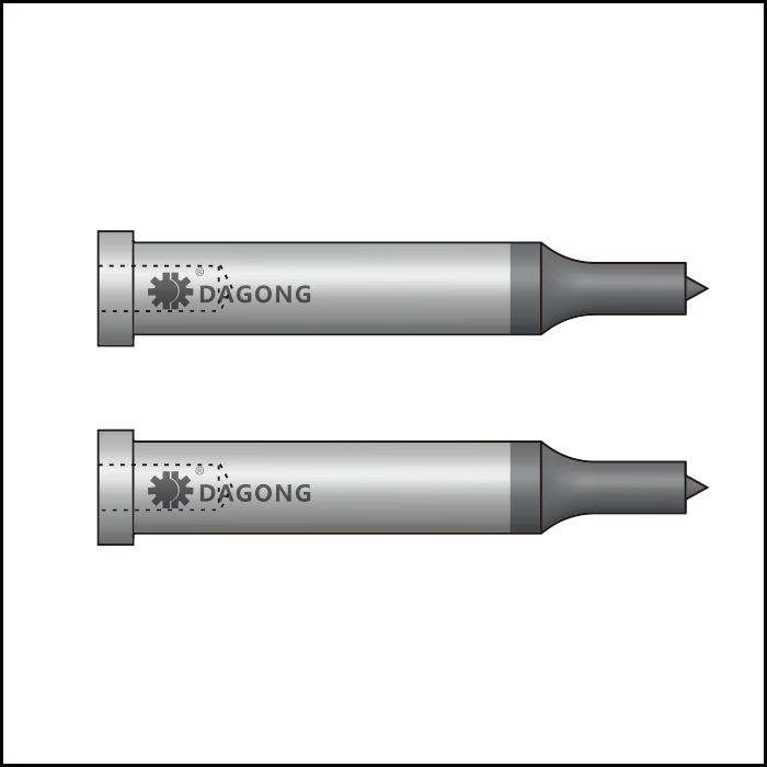 Coating center dowel projection pierce punches for thin material