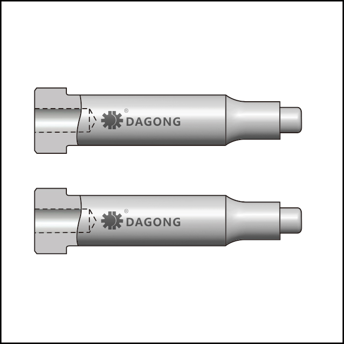 Center dowel regular form punches for thicker material