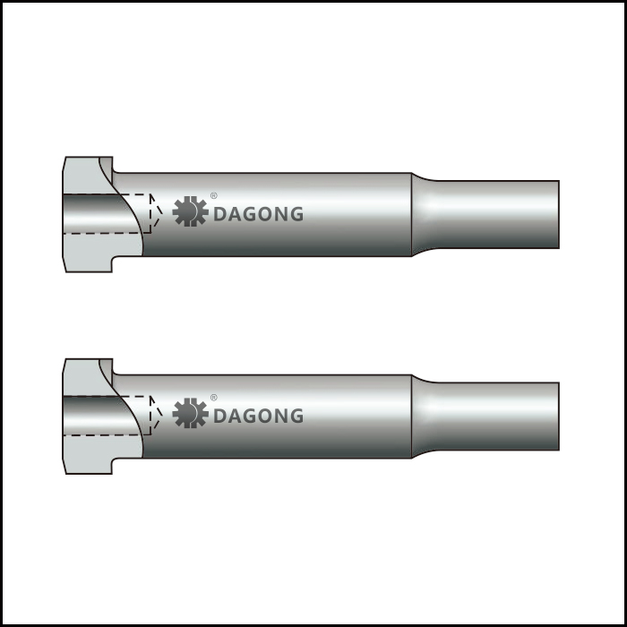 Center dowel regular punches for thicker material