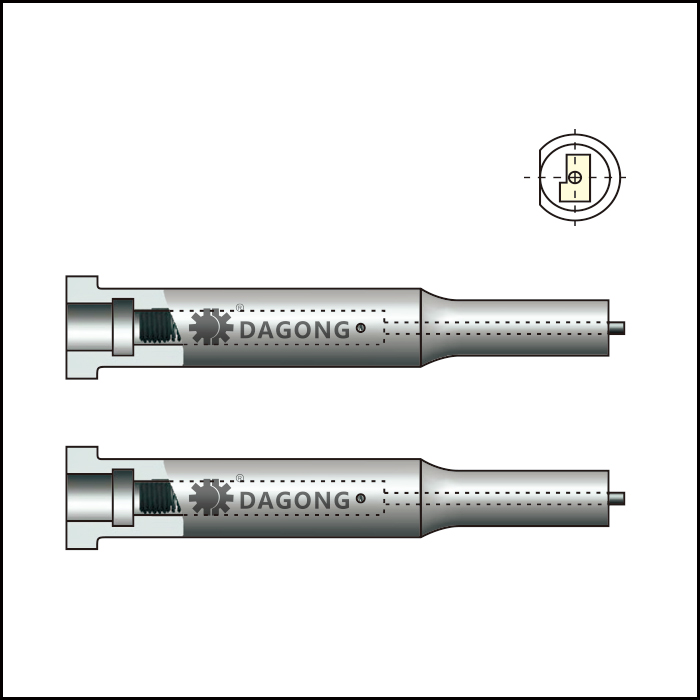 Classified shape center dowel ejector punches