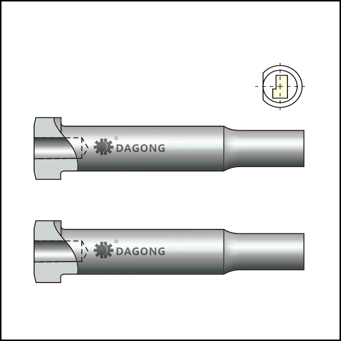 Classified shape center dowel regular punches for thicker material