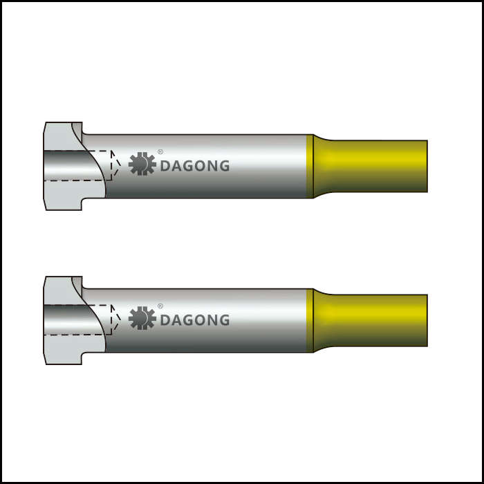 Sureface coating center dowel regular punches for thicker material