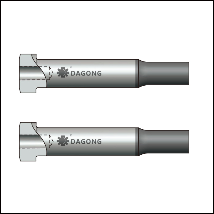 Sureface coating center dowel regular punches for thicker material